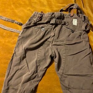 November Low rise pants with suspenders vintage